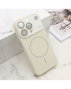 Maska PASTEL DREAMS MagSafe za iPhone 15 Pro, bela