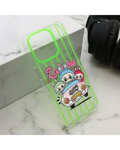 Maska PRINT PARTY za iPhone 15 Pro, zelena - F122396
