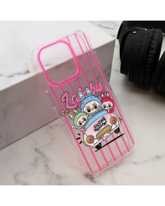 Maska PRINT PARTY za iPhone 16 Pro, roza - F122402