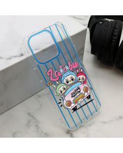 Maska PRINT PARTY za iPhone 16 Pro, plava - F122403