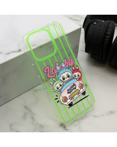 Maska za iPhone 16 Pro (63) PRINT PARTY zelena LBB004