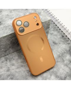 Futrola COLOR METAL Magsafe za iPhone 17 Pro Max, narandžasta