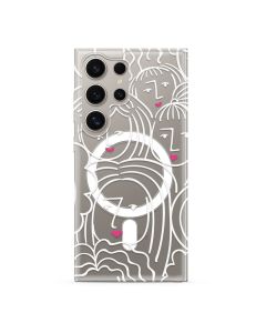 Futrola silikonska PRINT MagSafe za Samsung S928B Galaxy S24 Ultra 5G, faces