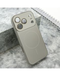 Futrola COLOR METAL MagSafe II za iPhone 17 Pro, srebrna