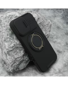 Maska za iPhone 16 Pro Max (69) DEFENDER CAMSHIELD crna