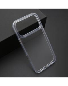 Futrola COLOR FRAME za iPhone 17 Pro Max, srebrna (providna)