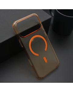 Futrola AMBER CLEAR MagSafe za iPhone 17 Pro Max, narandžasta