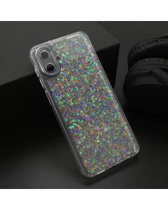 Maska za Samsung Galaxy A07 CRYSTAL GLOW srebrna