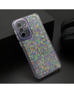 Maska za Samsung Galaxy A56 5G ljubičasta CRYSTAL GLOW