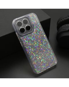 Maska za Honor X8c CRYSTAL GLOW srebrna