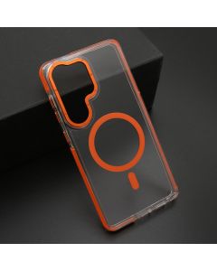 Maska za Samsung Galaxy S26 Ultra 5G narandžasta TRANSPARENT LOOK MagSafe