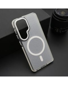 Maska za Samsung Galaxy S26 5G SPARKLING LOOK MagSafe bela