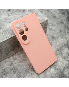 Maska za Samsung Galaxy S26 Ultra 5G 5G Soft 3D camera roze