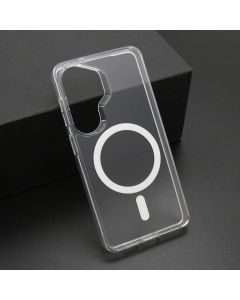 Maska za Samsung Galaxy S26 5G COLOR FRAME MagSafe srebrna (providna)