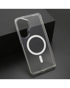Maska za Samsung Galaxy S26 Plus 5G COLOR FRAME MagSafe srebrna (providna)