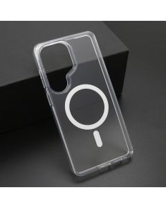 Maska za Samsung Galaxy S26 Ultra 5G COLOR FRAME MagSafe srebrna (providna)