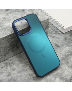 Maska za iPhone 16 Pro Max (69) COLOR METAL MagSafe plava (big camera)