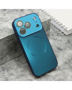 Maska za iPhone 17 Pro (63) COLOR METAL Magsafe plava (small camera)