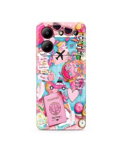 Futrola ULTRA TANKI PRINT CLEAR za ZTE Blade A54 SP029