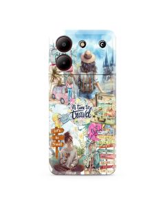 Futrola ULTRA TANKI PRINT CLEAR za ZTE Blade A54 SP031