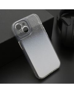 Futrola OMBRE GLITTER za iPhone 15 (6.1) bela