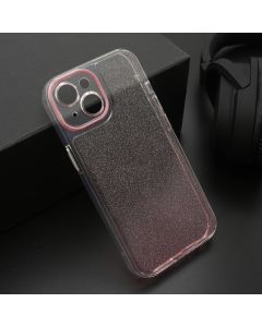 Futrola OMBRE GLITTER za iPhone 15 (6.1) roze
