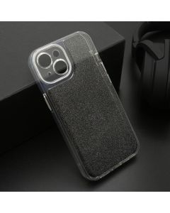 Futrola OMBRE GLITTER za iPhone 15 (6.1) crna