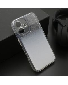 Futrola OMBRE GLITTER za iPhone 16 (6.1) bela
