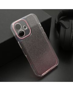Futrola OMBRE GLITTER za iPhone 16 (6.1) roze