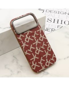 Futrola MONOGRAM MagSafe za iPhone 17 Pro Max, crvena