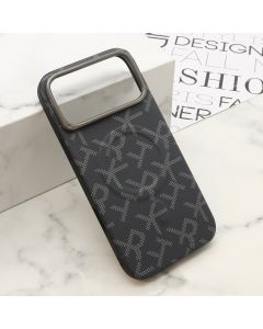 Futrola MONOGRAM MagSafe za iPhone 17 Pro Max, crna