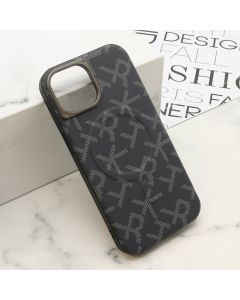 Futrola MONOGRAM MagSafe za iPhone 15, crna