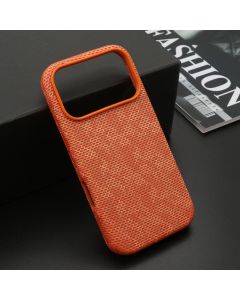 Maska za iPhone 17 Pro (63) narandžasta WOVEN TOUCH MagSafe