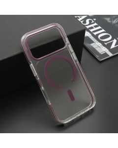 Futrola COLOR CLEAR MagSafe za iPhone 18 Pro, ljubičasta