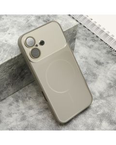 Futrola COLOR METAL MagSafe II za iPhone 16, srebrna