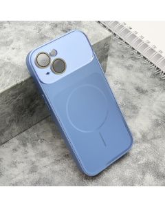 Futrola COLOR METAL MagSafe II za iPhone 15, svetlo plava