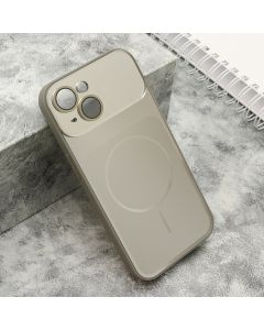 Futrola COLOR METAL MagSafe II za iPhone 15, srebrna