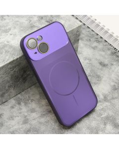 Futrola COLOR METAL MagSafe II za iPhone 15, ljubičasta