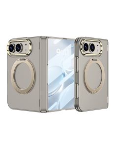 Maska za iPhone DUO PRESTIGE RING MagSafe zlatna