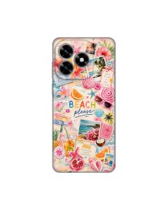 Maska za Honor X5c Plus Beach Please Silikonska Print Skin