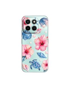 Maska za Honor X6c Hibiscus Sea Silikonska Print Skin