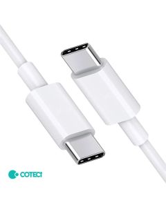 Data kabl Coteci 32117 5A 60W 40 Gps PD Type C na Type C beli 1m - 223305