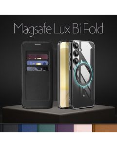 Maska za Samsung Galaxy A57 Magsafe Lux Bi Fold roze