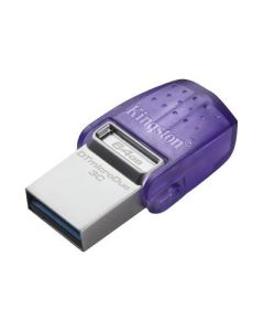 KINGSTON USB flash memorija 2-in-1 64GB, siva/ljubičasta