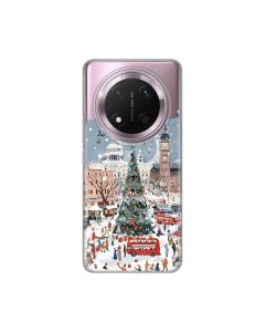 Maska za Honor Magic 7 Lite Christmas Town Silikonska Print Skin