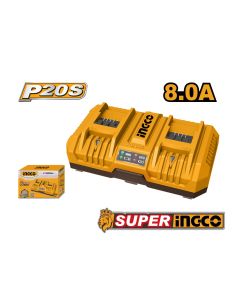 Dupli punjač za akumulatorski alat FCLI2082 20V SUPER Ingco