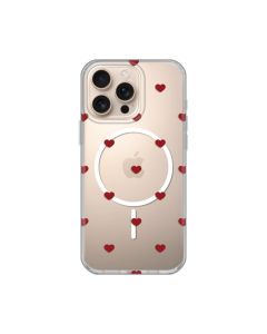Maska za iPhone 16 Pro Max 6.9 Red Hearts Print Magsafe