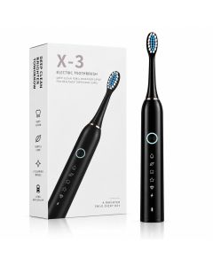 Sonična električna četkica za zube, crna, 6 režima, IPX7