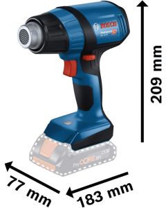 BOSCH Aku fen za vreli vazduh GHG 18V-50, SOLO u L-BOXX 136 sa reflektorskom mlaznicom - 06012A6501