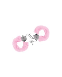Metalne Lisice Roze Krzno Pink Furry Cuffs - ff001104